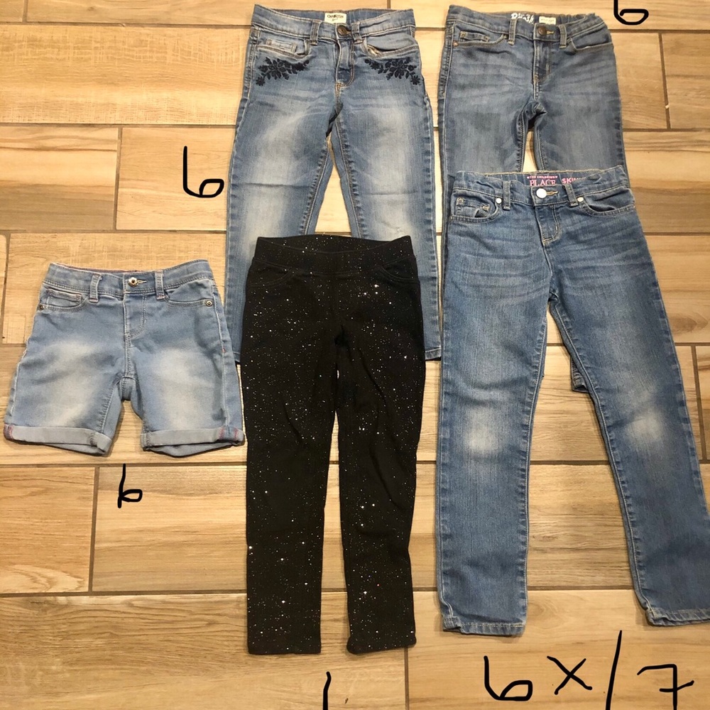 Girls size 6/7X pants/short bundle
